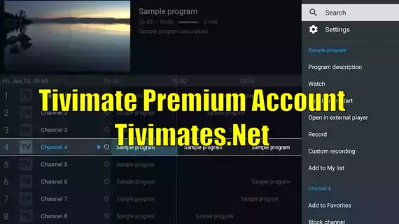Tivimate Premium Account