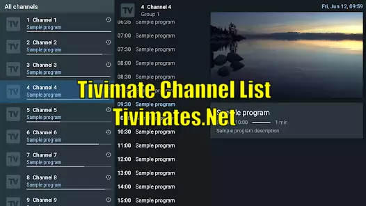 Tivimate Channel List